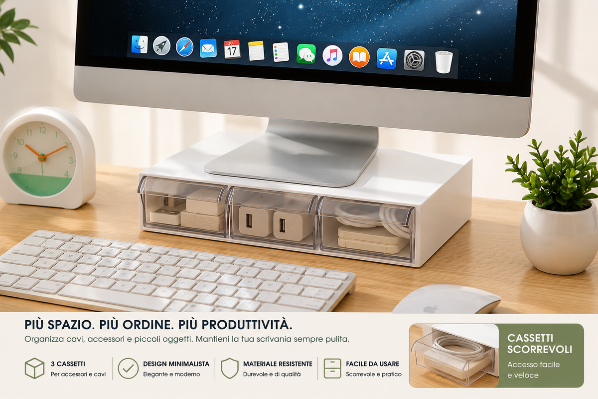 DESKORA Desk Shelf — More Space. Less Clutter.