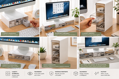 DESKORA Desk Shelf — More Space. Less Clutter.